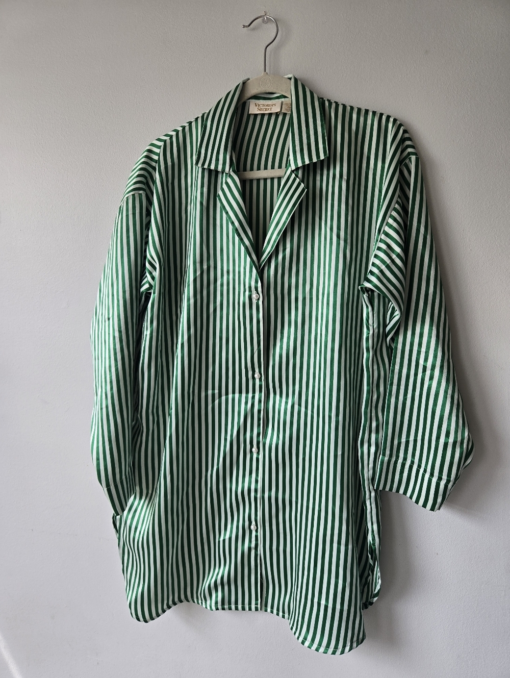Vintage Victoria's Pajama Shirt Striped